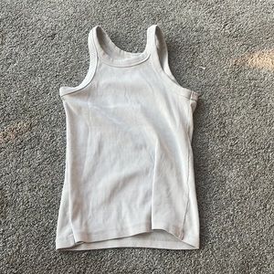 H&M Small beige ribbed tank top